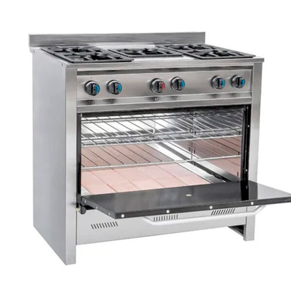 Cocina Gastroequip 90 cm 5 hornallas