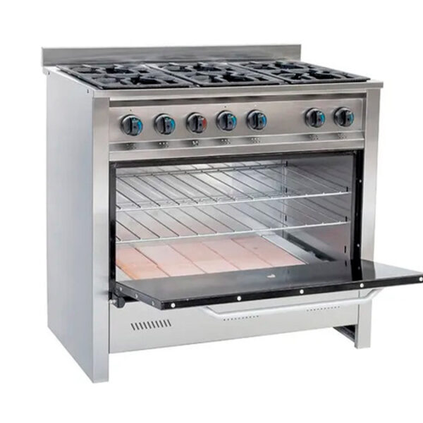 Cocina Gastroequip 90 cm 6 hornallas