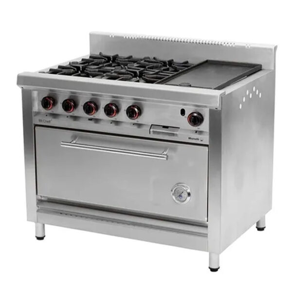 Cocina Morelli Mr Cheff 1100 Rej De Fundicion 4h con Plancha