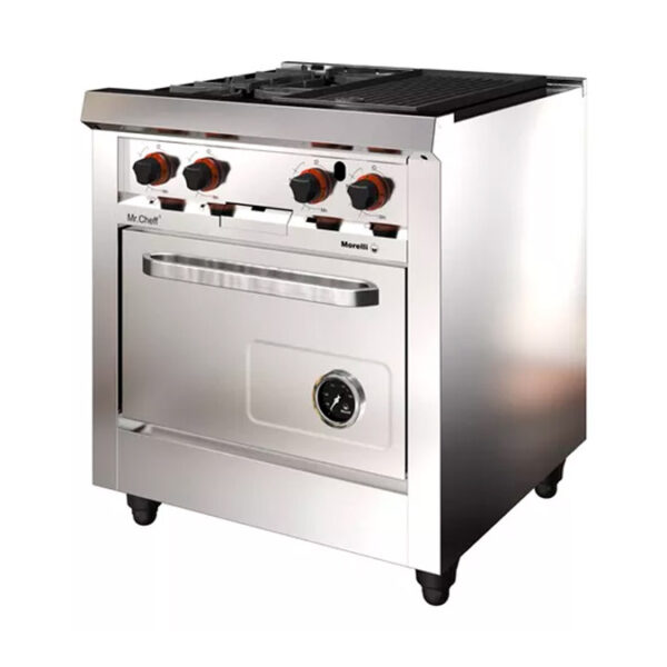 Cocina Morelli Mr. Cheff 750 Rej. De Fundición 2h con Plancha