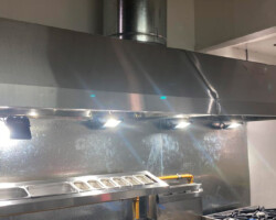 Campana extractora gabinete con porta filtro